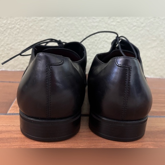 Salvatore Ferragamo Black Rain Luxcap-toe Dress Shoes w/Duster Bags Size 11.5